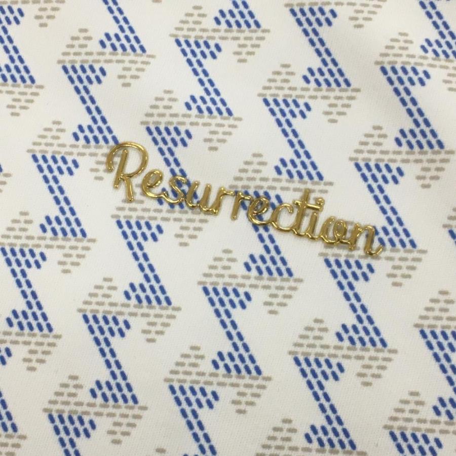 Resurrection 【超美品】レザレクション 半袖ハイネックシャツ 白