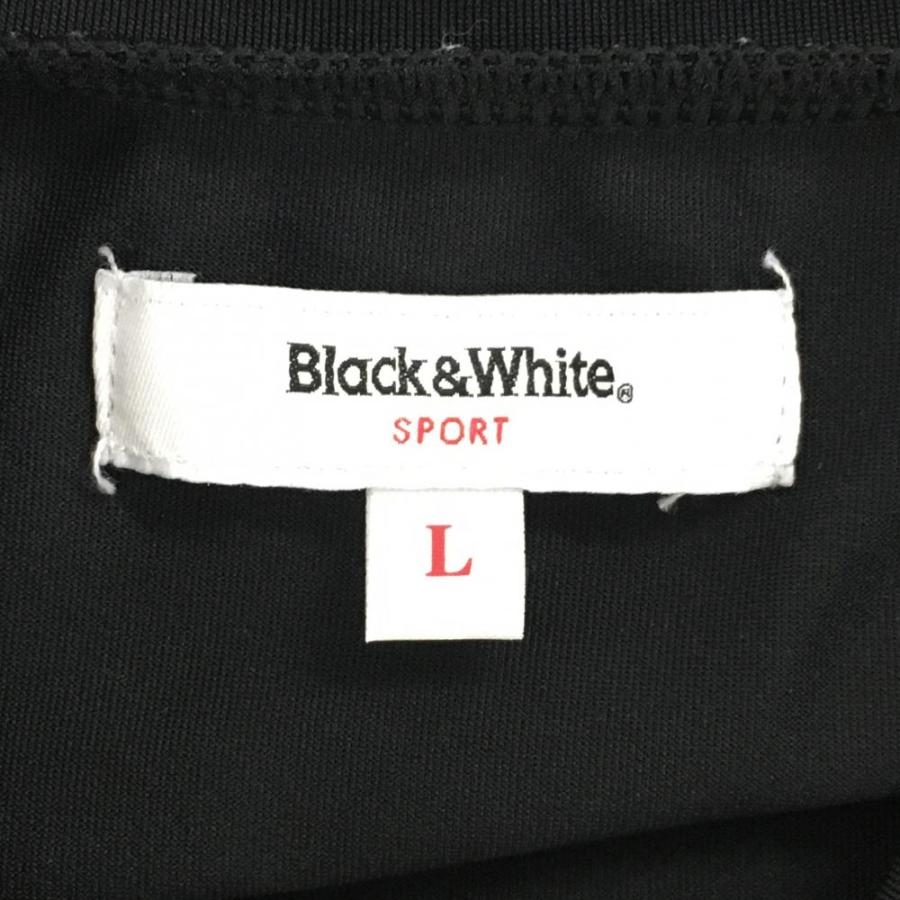black&white ゴルフウェア　ワンピース Black＆White ブラックアンドホワイト 半袖ハイネックワンピース