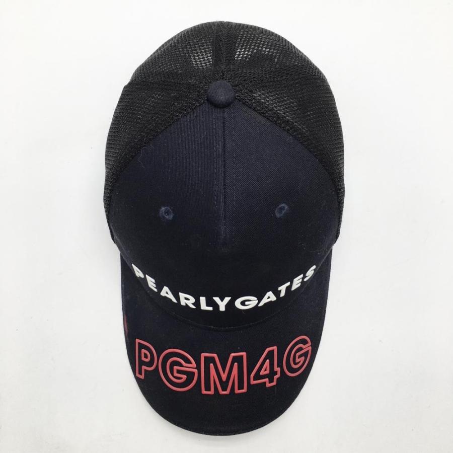 PEARLY GATES（パーリーゲイツ） メッシュキャップ ネイビー×レッド