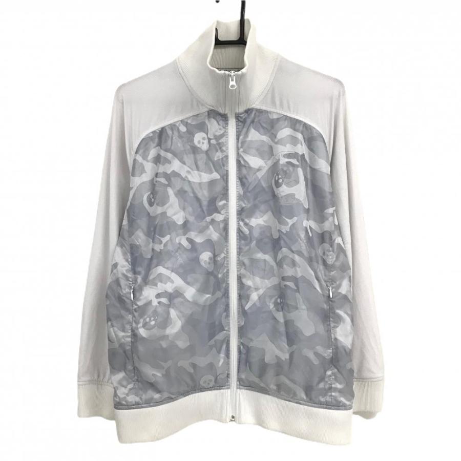 MARK&LONA（マークアンドロナ） ジャケットブルゾン グレー×白 身頃