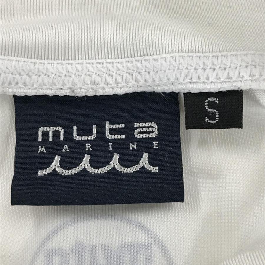 muta MARINE（ムータマリン） ハイネックインナーシャツ 白×ネイビー
