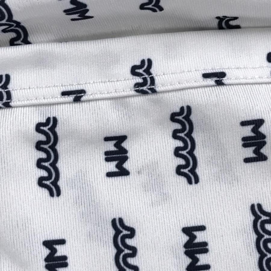 新品未使用⭐︎ ムータマリンラッシュハーフパンツ 白✕ネイビー 水陸両用メンズ5 muta MARINE（ムータマリン） ラッシュハーフパンツ 白×ネイビー ロゴ
