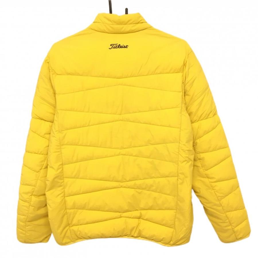 Titleist（タイトリスト） 中綿ジャケット イエロー ロゴ白 メンズ L