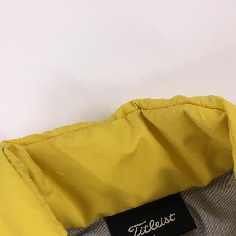 Titleist（タイトリスト） 中綿ジャケット イエロー ロゴ白 メンズ L