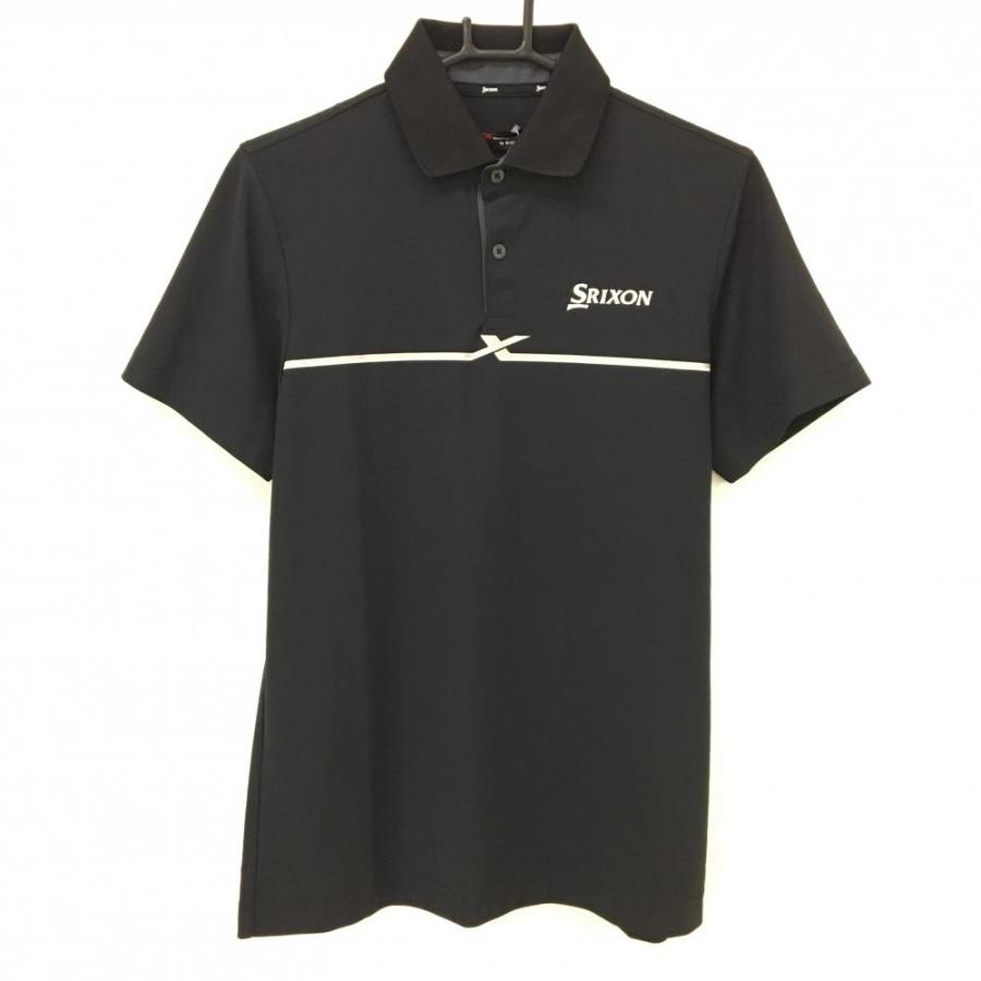 極美品 グレイソン DS PENSKE 吸汗速乾 半袖ポロシャツ ブラック SRIXON 【新品】スリクソンバイデサント 半袖ポロシャツ 黒×ライト