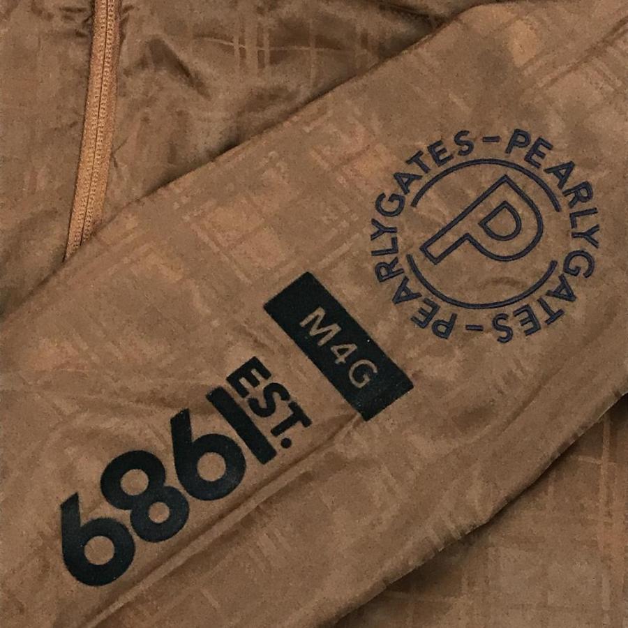 Pearly gates パーリーゲイツ　裏地総柄　蓄熱　ナイロンジャケット　L PEARLY GATES 【超美品】パーリーゲイツ ジャケット ブラウン