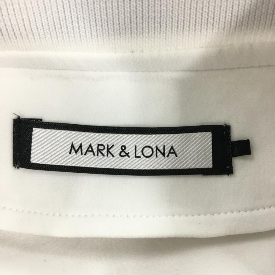 MARK&LONA（マークアンドロナ） ジャケットブルゾン 白×黒 ジップロゴ