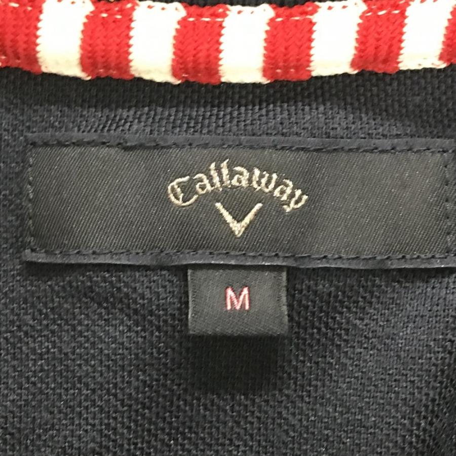 Callaway（キャロウェイ） 半袖ポロシャツ ネイビー×白 星柄 ベア