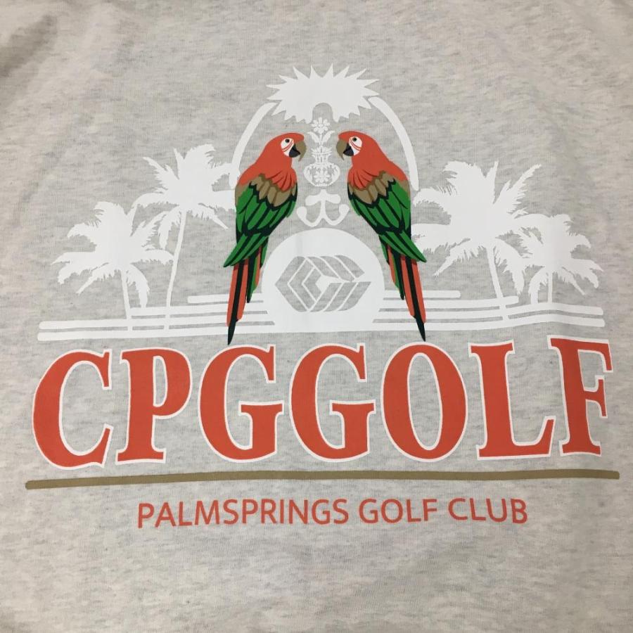 CPG GOLF 【未使用品】CPG トレーナー 杢ライトグレー×サーモンピンク