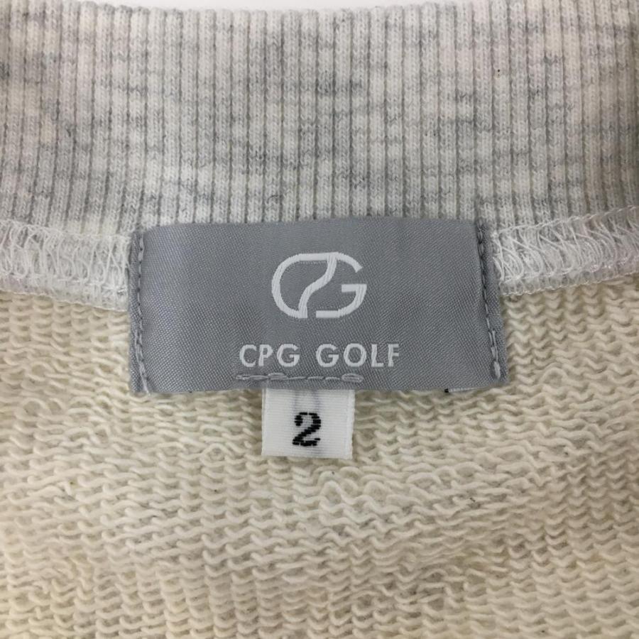 CPG GOLF 【未使用品】CPG トレーナー 杢ライトグレー×サーモンピンク