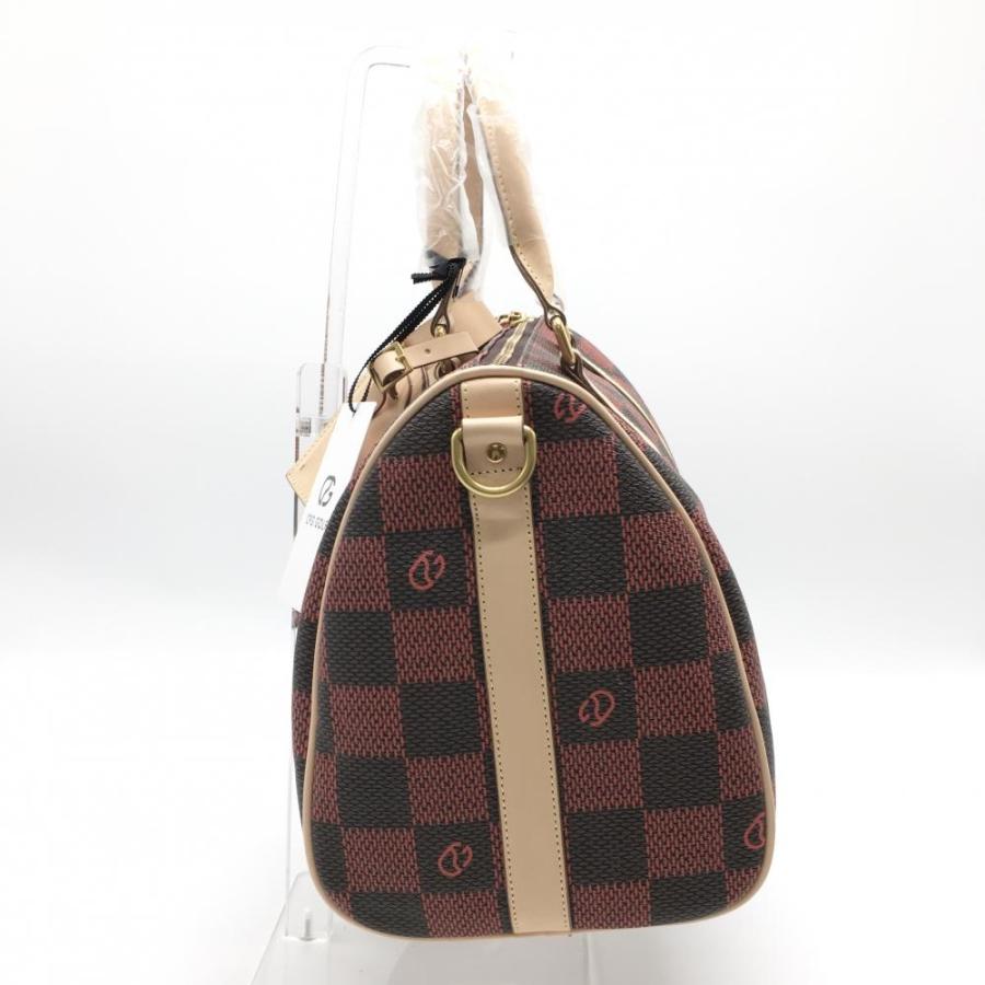 CPG GOLF 【新品】CPG 3WAYボストンバッグ レッド×ブラウン ブロック