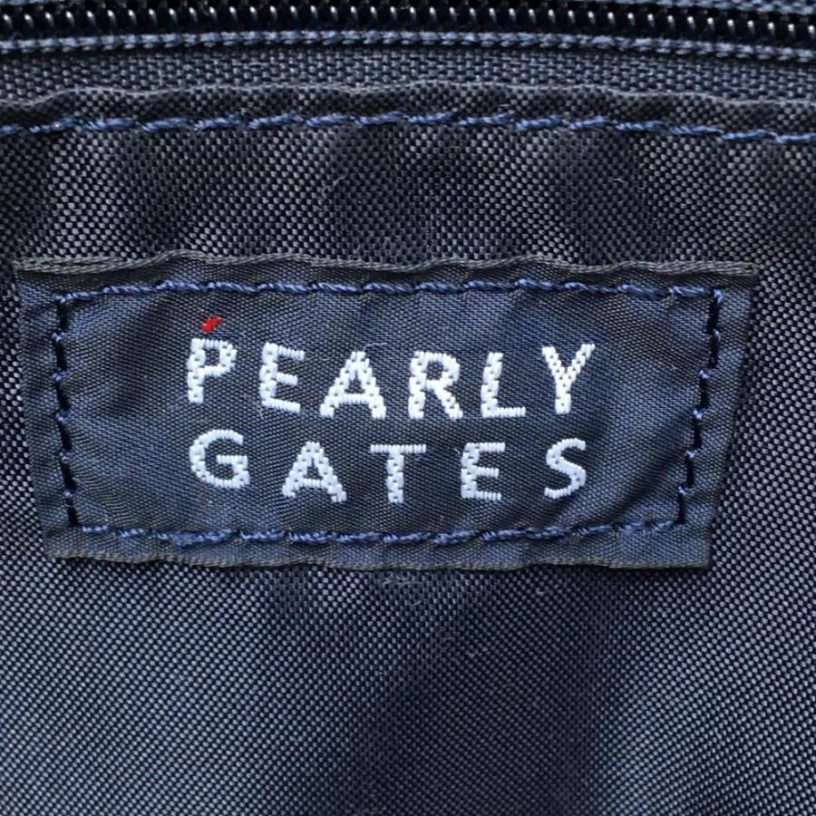 PEARLY GATES（パーリーゲイツ） ビッグトート ブルー×白 ニコちゃん