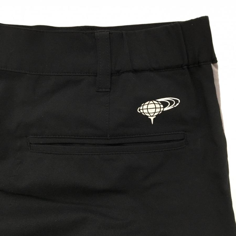 BEAMS GOLF（ビームス ゴルフ） パンツ 黒×白 ロゴプリント ストレッチ