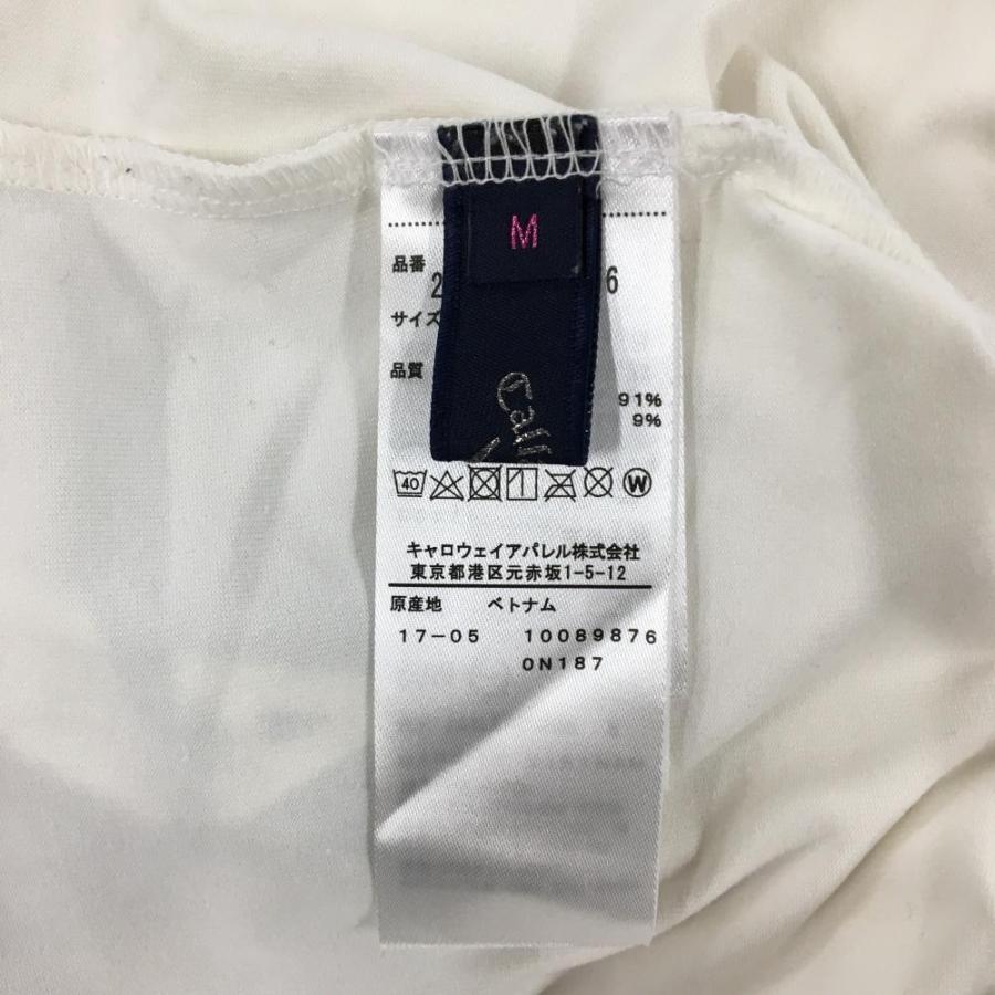 Callaway（キャロウェイ） 長袖ハイネックシャツ 白×ブルー クマ柄