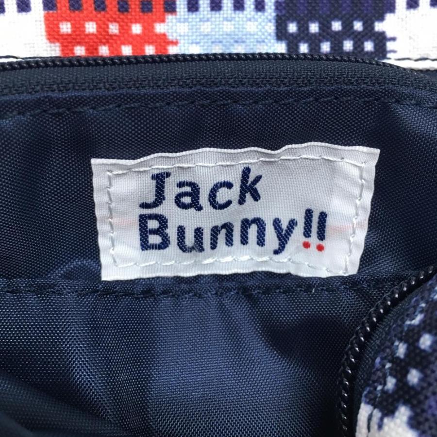 【美品】 Jack Bunnyロゴ入り　カートバッグ ネイビー 美品】 Jack Bunnyロゴ入り カートバッグ ネイビー