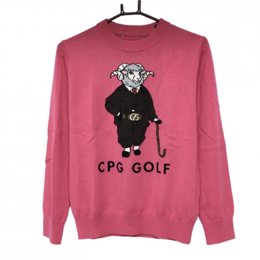 新品】CPG GOLF セーター ニット 水色 サイズ:2(M) CPG GOLF ジップ