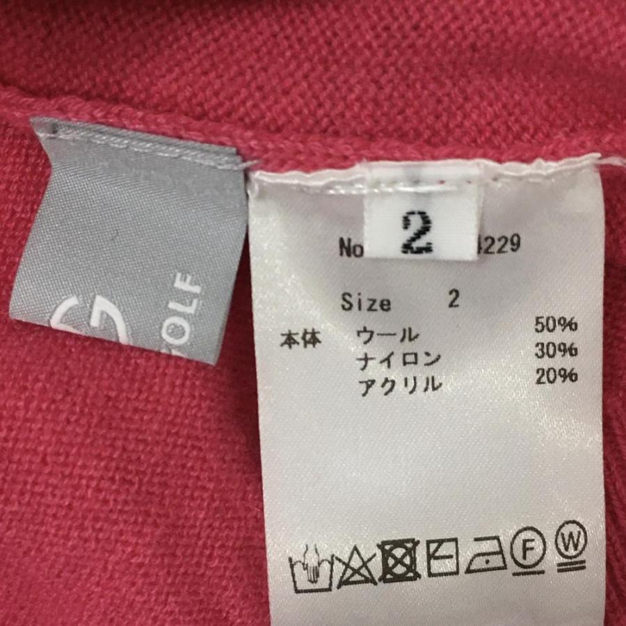 CPG GOLF 【新品】CPG セーター ピンク×ダークブラウン 羊柄 ウール50