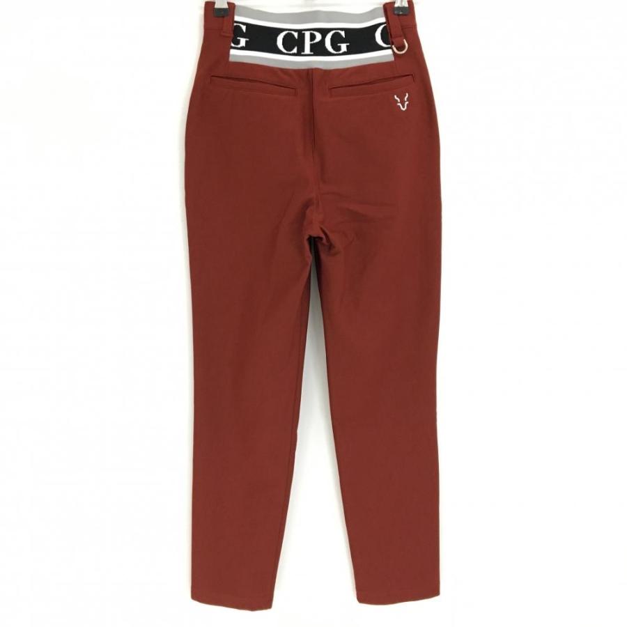【新品】CPG パンツ レッドブラウン 立体ロゴ ウエスト後ろゴム 裏微起毛 レディース 2(M) ゴルフウェア 2024年モデル CPG CPG GOLF 【新品】CPG パンツ レッドブラウン 立体ロゴ ウエスト後ろ
