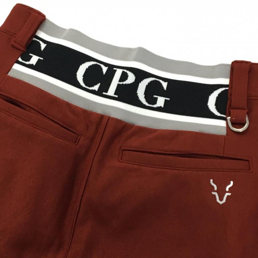 【新品】CPG パンツ レッドブラウン 立体ロゴ ウエスト後ろゴム 裏微起毛 レディース 2(M) ゴルフウェア 2024年モデル CPG CPG GOLF 【新品】CPG パンツ レッドブラウン 立体ロゴ ウエスト後ろ
