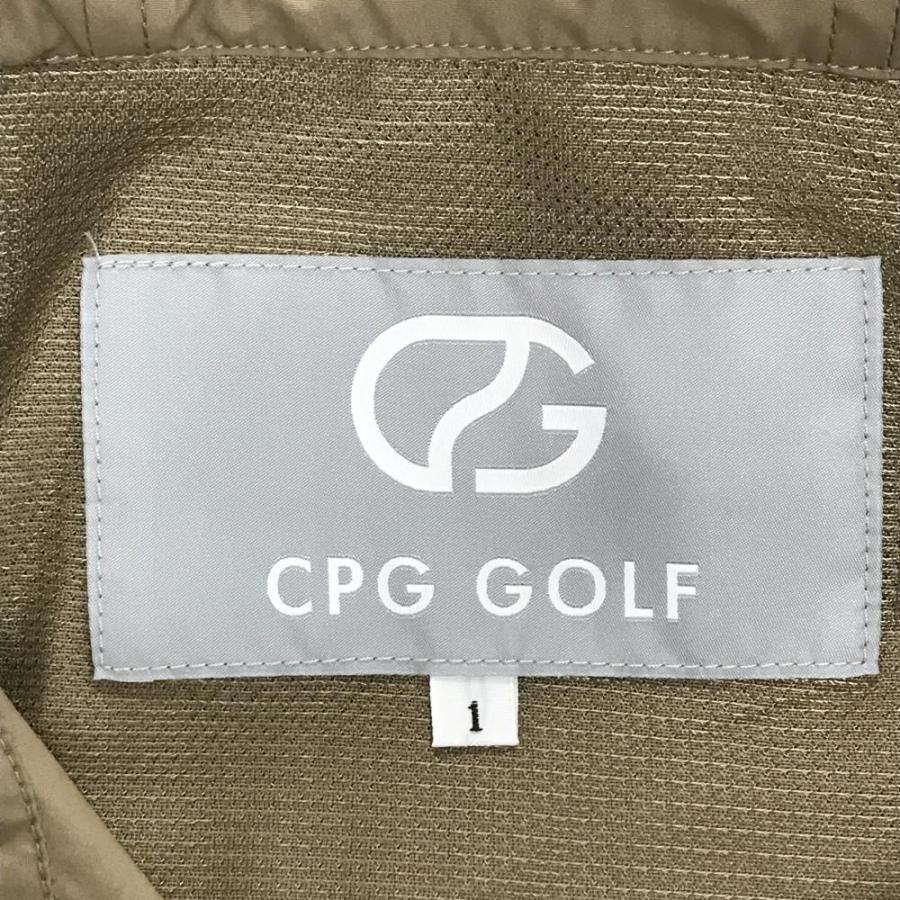 CPG GOLF 【新品】CPG フード付きアウターベスト ベージュ×黒