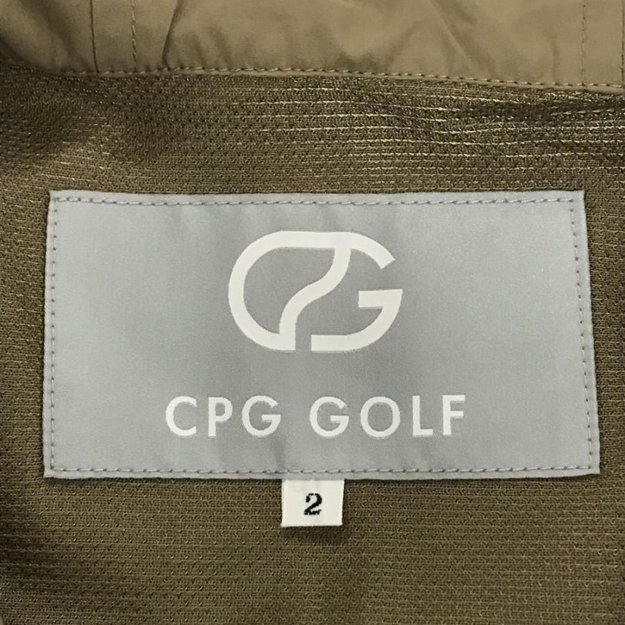 CPG GOLF フード付き ゴルフ ベスト ブラック CPG GOLF 【新品】CPG フード付きアウターベスト ベージュ×黒