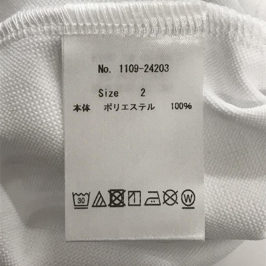 CPG GOLF 【新品】CPG 長袖ポロシャツ 白 ロゴ地模様 斜めストライプ調