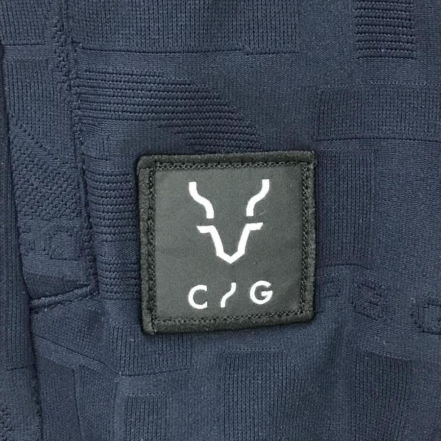 CPG GOLF 【新品】CPG ジャケットブルゾン ネイビー 英字地模様