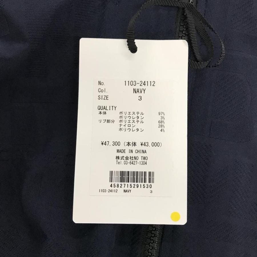 CPG GOLF 【新品】CPG ジャケットブルゾン ネイビー 英字地模様