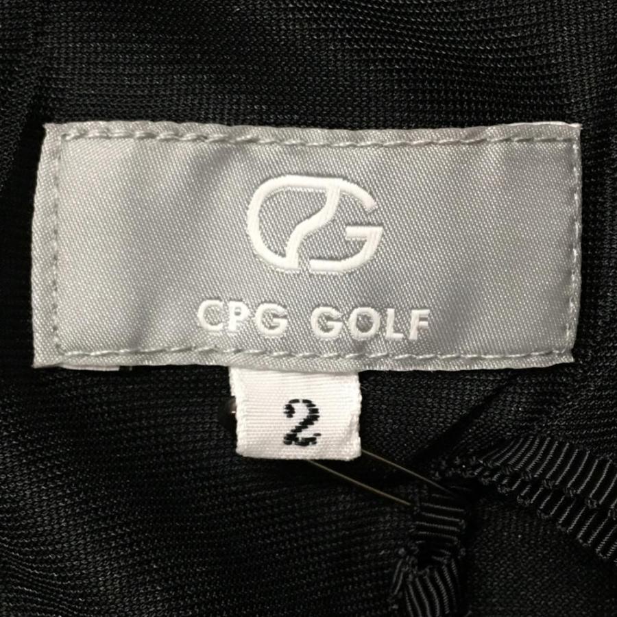 CPG GOLF 【新品】CPG パンツ ネイビー 英字地模様 サイドロゴライン