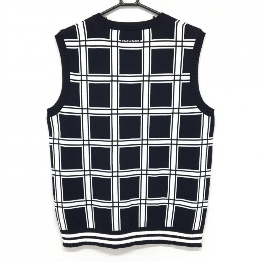 PEARLY GATES フリースベスト ネイビーとホワイトストライプ PEARLY GATES フリースベスト ネイビーとホワイトストライプ - メルカリ