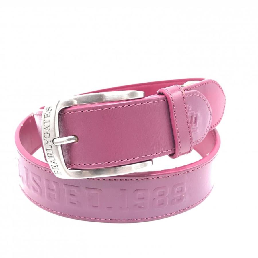 PEARLY GATES ピンク ベルト PEARLY GATES パーリーゲイツ ベルト ピンク バックルシルバー