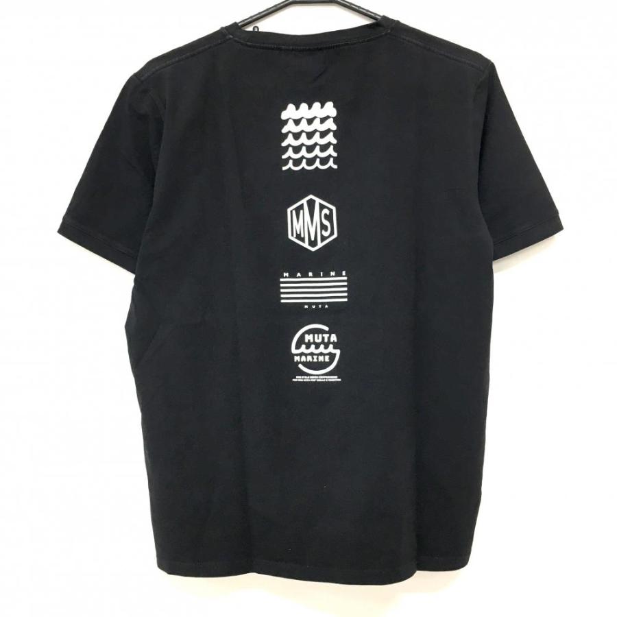 muta MARINE（ムータマリン） Tシャツ ネイビー×白 バックプリント