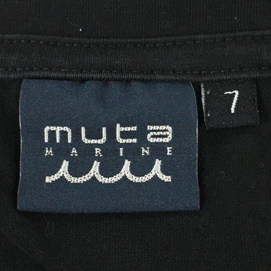 muta MARINE（ムータマリン） Tシャツ 黒 ロゴ白 バックプリント