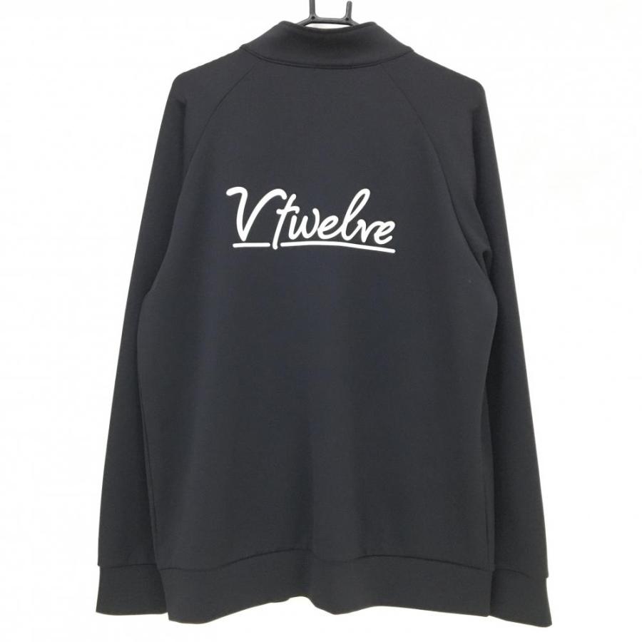 V12（ヴィ・トゥエルヴ） 【美品】V12 ジャケット 黒×白 後ロゴ