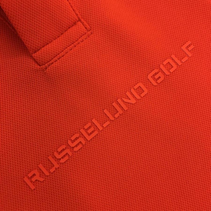 【超美品】ラッセルノ 半袖ポロシャツ レッド ルチャ ボタンダウン メンズ 7(2XL) ゴルフウェア 2023年モデル 大きいサイズ RUSSELUNO
