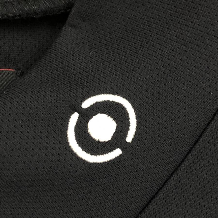 PING（ピン） 【超美品】ピン 半袖ハイネックシャツ 黒 ネックロゴ