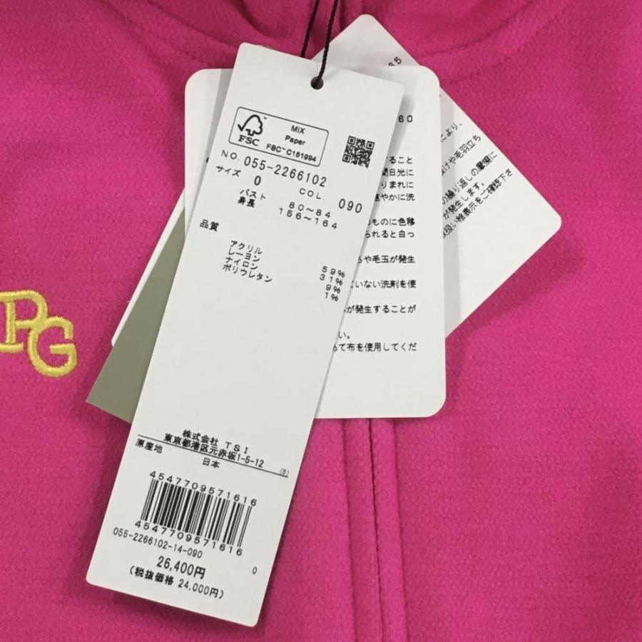 PEARLY GATES ピンク パーカー PEARLY GATES（パーリーゲイツ） 【新品】パーリーゲイツ ジップ