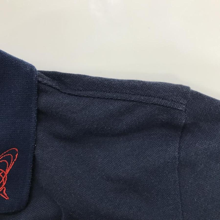 BEAMS GOLF（ビームス ゴルフ） 長袖ポロシャツ ネイビー ロゴ刺しゅう