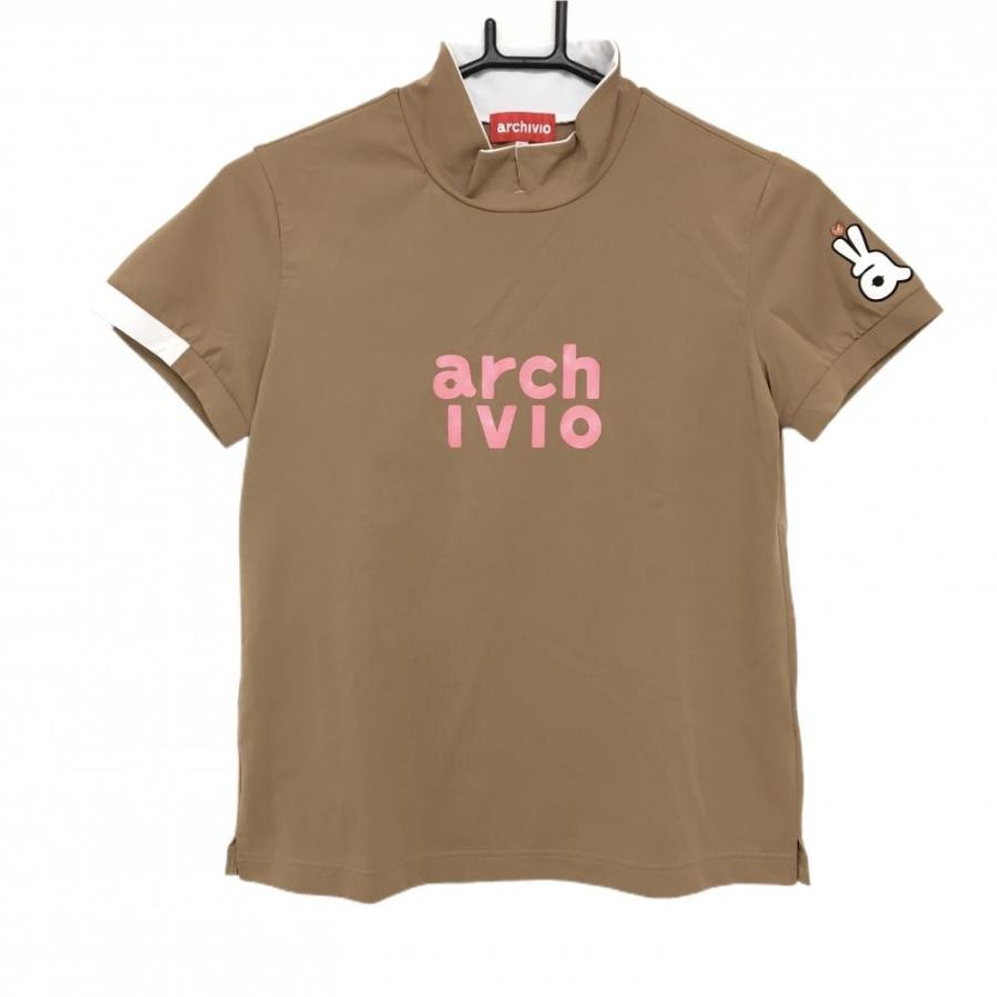 【撥水・高機能】archivio アルチビオ 星柄ロゴ 半袖シャツ 48（L） archivio（アルチビオ） 【超美品】アルチビオ 襟付き半袖シャツ