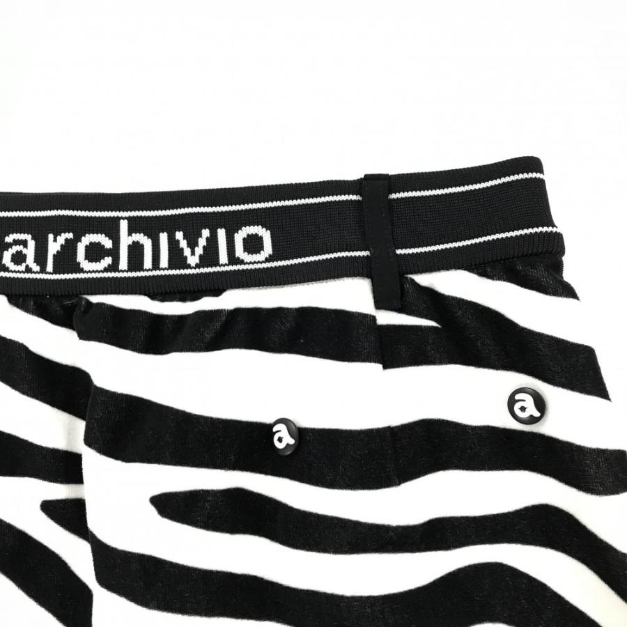 archivio（アルチビオ） 【超美品】アルチビオ スカート 黒×白 ゼブラ