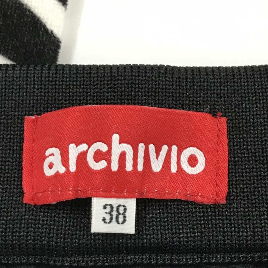 archivio（アルチビオ） 【超美品】アルチビオ スカート 黒×白 ゼブラ