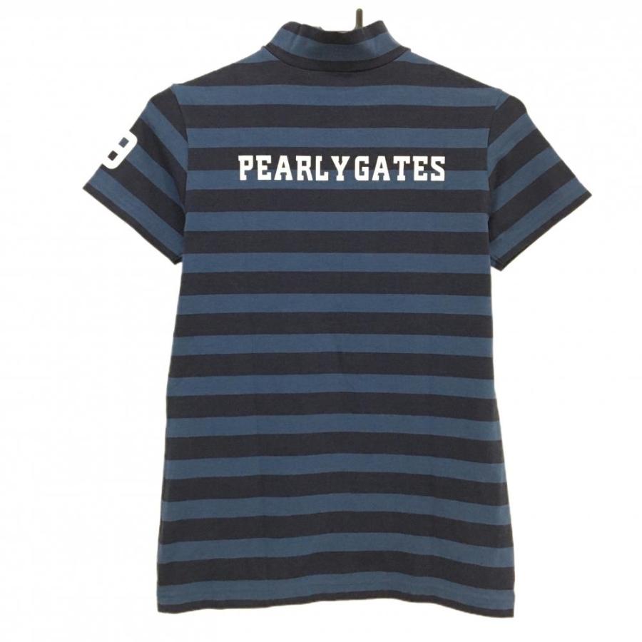 メンズ パーリーゲイツ PEARLY GATES 半袖シャツ 5(L) 紺 ネイビー