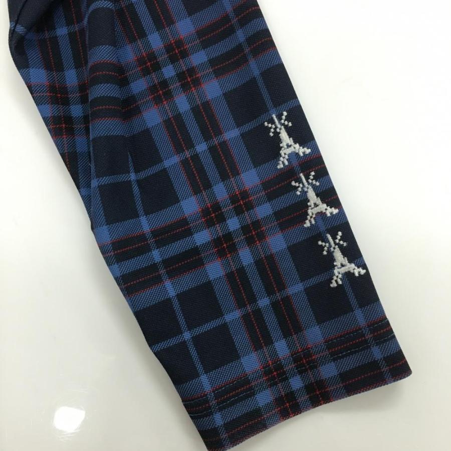 Callaway（キャロウェイ） 長袖ポロシャツ ネイビー×ブルー チェック
