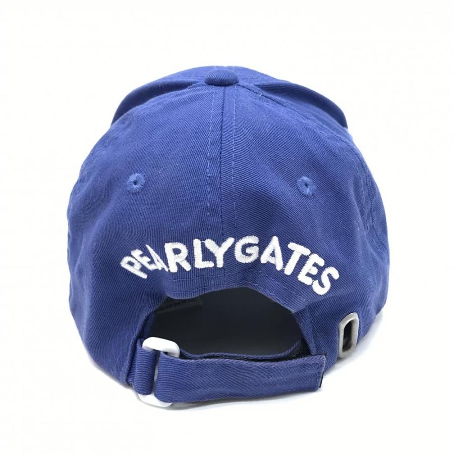 PEARLY GATES パーリーゲイツ キャップ ブルー×白 ニコちゃん