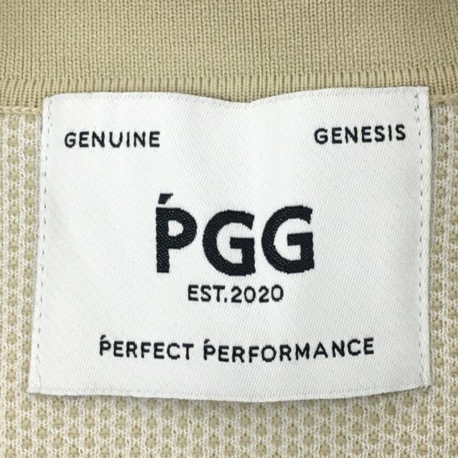 PGG 【美品】PGGパーリーゲイツ 半袖ニットポロシャツ ベージュ