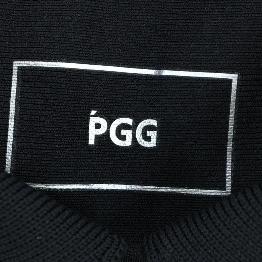 【超美品】PGGパーリーゲイツ 半袖ポロワンピース 黒×白 織生地 ドローコード レディース 0(S) ゴルフウェア 2024年モデル PEARLY GATES_4