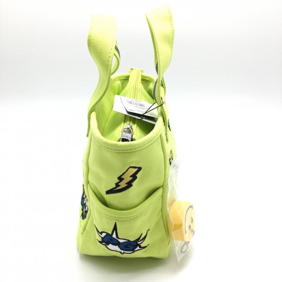 PEARLY GATES 【新品】パーリーゲイツ カートバッグ 蛍光イエロー×黒