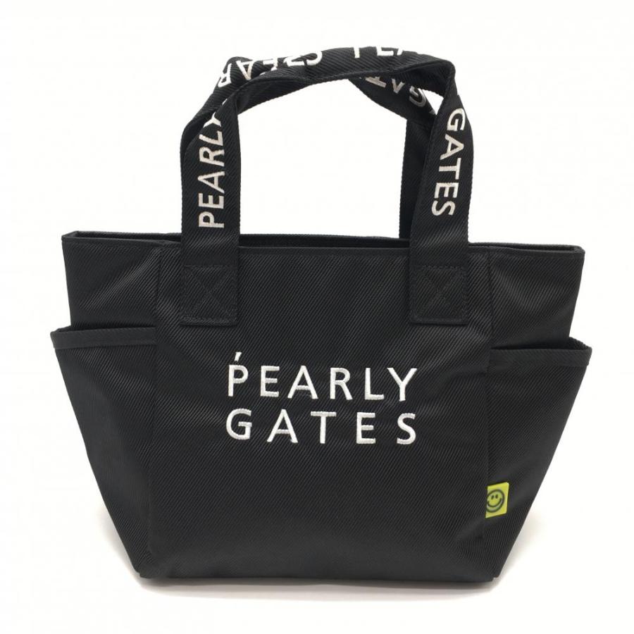 PEARLY GATESカートバッグ ラウンドバッグ/クロ PEARLY GATES 【超美品】パーリーゲイツ カートバッグ 黒×白