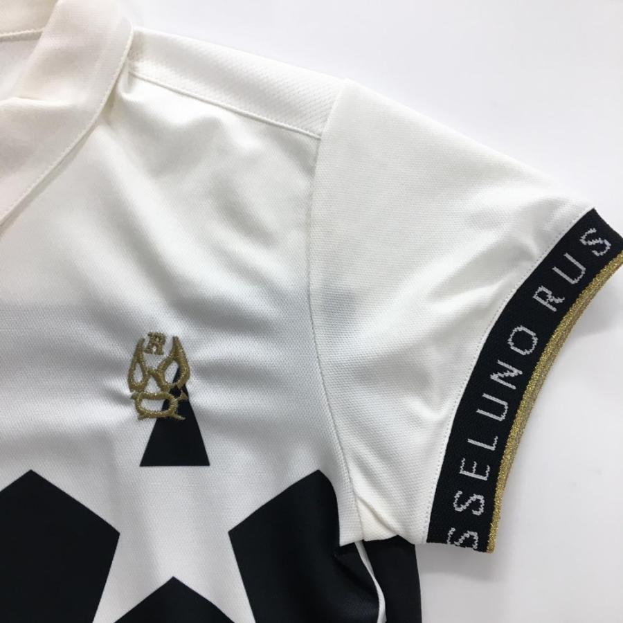 Russeluno（ラッセルノ） 【超美品】ラッセルノ 半袖ポロシャツ 黒×白