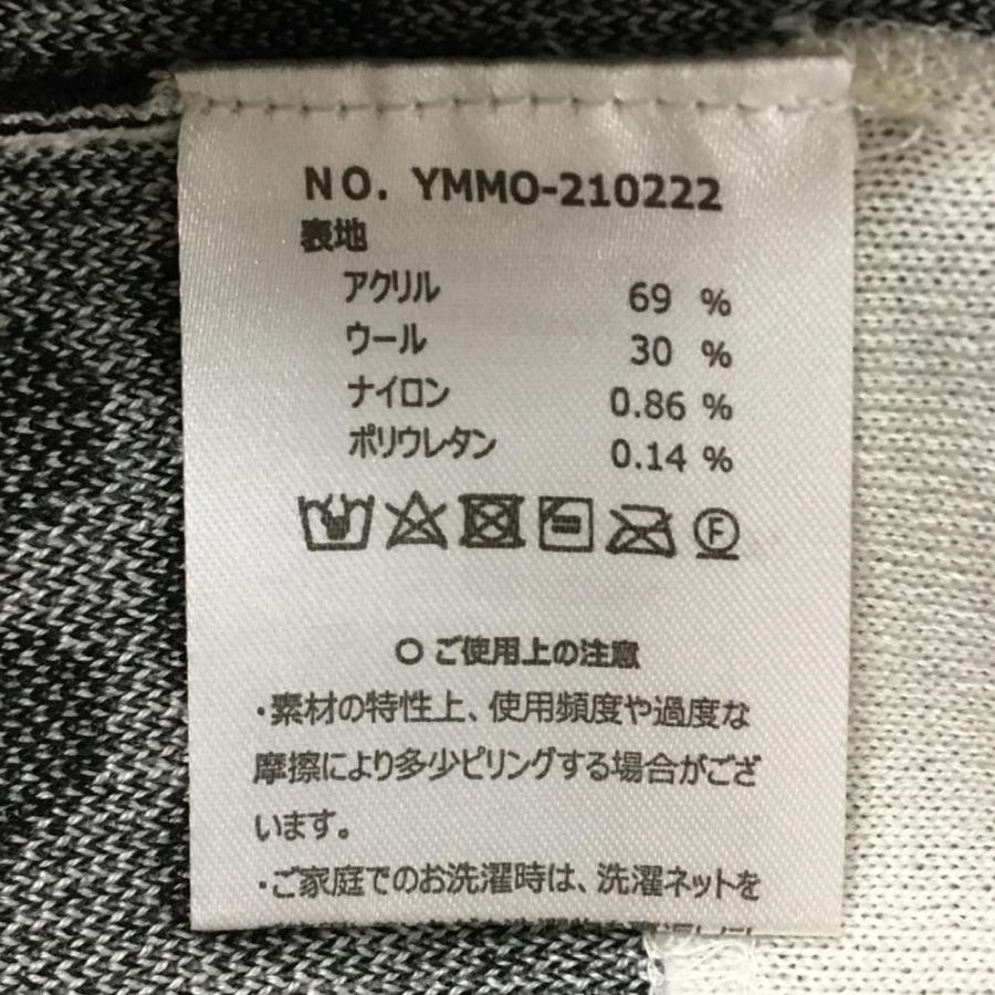 【超美品】ムータマリン ニットワンピース 白×黒 ロゴ総柄 ウール混 レディース 1(S) ゴルフウェア muta_4